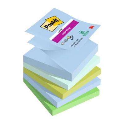 POST-IT Z-bločky Post-it Super Sticky OASIS, veľkosť 76x76 mm, 5 bločkov po 90