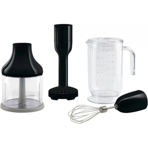Smeg Комплект 4 бр аксесоари за пасатор Smeg HBAC11RD, Кана 1.4 л, Противоплъзгаща основа, Подходящи за съдомиялна машина, Черен (HBAC11BL)