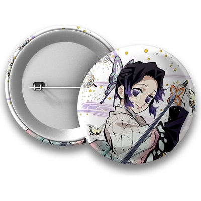Demon Slayer Placka Shinobu - 50 mm – Sleviste.cz