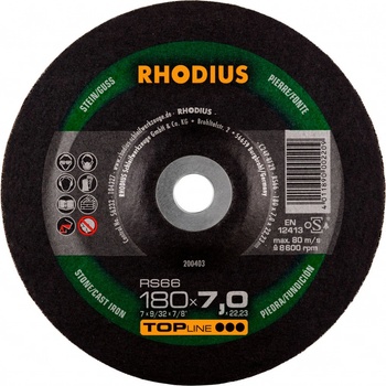 Rhodius Brúsny kotúč 180 x 7,0 x 22,23 mm 200403