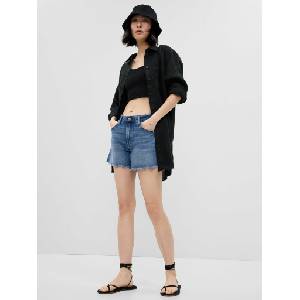 GAP Ленена туникална риза GAP GAP | Cheren | ЖЕНИ | XXS