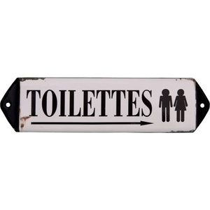 Antic Line Метална табела 30, 5x7 cm Toilettes - Antic Line (SEB15865)