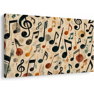 Obraz vintage notová symfonie - 90x60