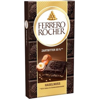 Ferrero Horká čokoláda Ferrero Rocher s lieskovými orieškami 90 g