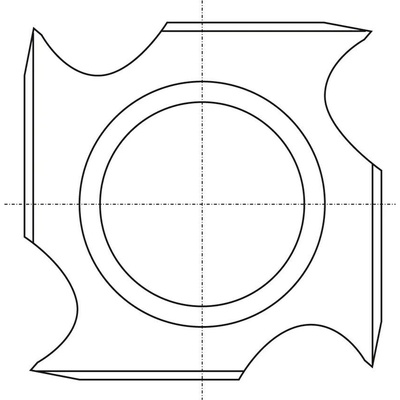 Žiletka tvrdokovová předřezová - 18x18x1,95 Dřevo+ RH+