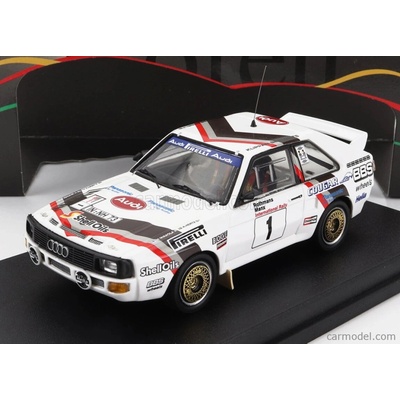 Trofeu Audi Quattro Sport N 1 Rally Manx 1984 H.mikkola A.hertz Bílá 1:43