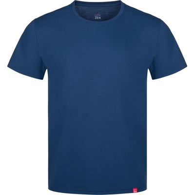 CityZen bavlněné triko pánské AGEN kulatý výstřih modré