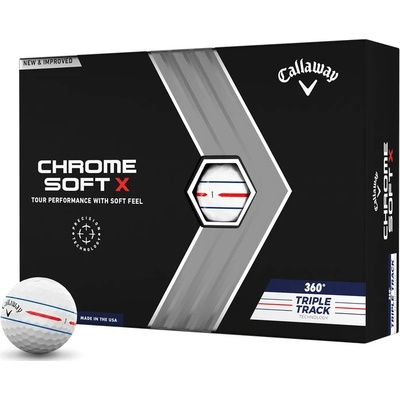 Callaway Chrome Soft X 360 Triple Track bílé 12 ks