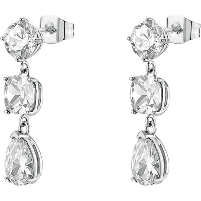 Brosway Trblietavé visiace náušnice s čírymi zirkónmi Dreaming BIG21