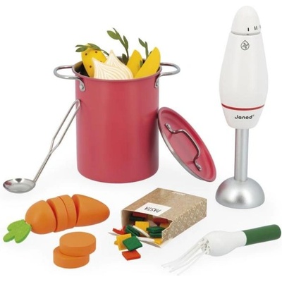 Janod Готвим и печем Комплект за приготвяне на супа с миксер