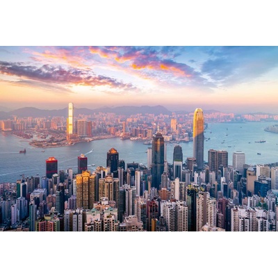 DIMEX ART Флизелинов фототапет силует на хонконг 375 x 250 см