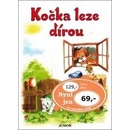 Kočka leze dírou