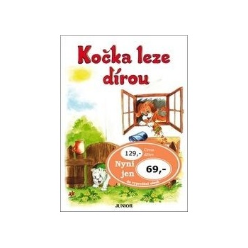 Kočka leze dírou
