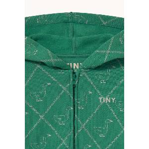 Tinycottons суичър с цип и качулка за деца от памук GEESE HOODIE (AW26.338)