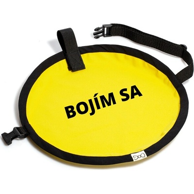 Funky Dog žltá vestička Bojím sa