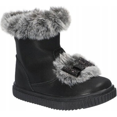 American Club GC28 zateplené kozačky kotníkové boty dětské zimní boty black