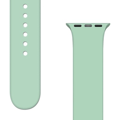 HQWear Силиконова каишка APS за Apple Watch Ultra / 8/7/6/5/4/3/2 / SE (49/45/44 / 42mm), светлозелен (9145576259184)