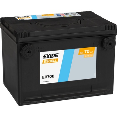 Exide Excell 12V 70Ah 740A EB708