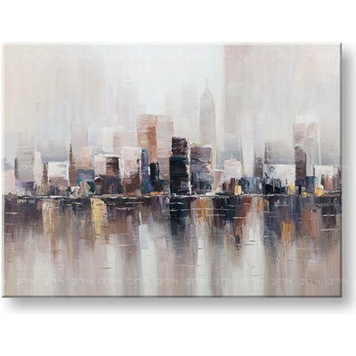 Maľovaný obraz na stenu VEĽKOMESTO 120x90 cm - 120×90 cm / Klasický 2 cm