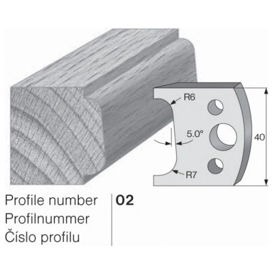 IGM profil 002 - pár omezovačů 40x4mm SP