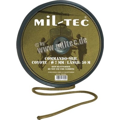 MIL-TEC Šňůra COMMANDO 7mm COYOTE BROWN 50m