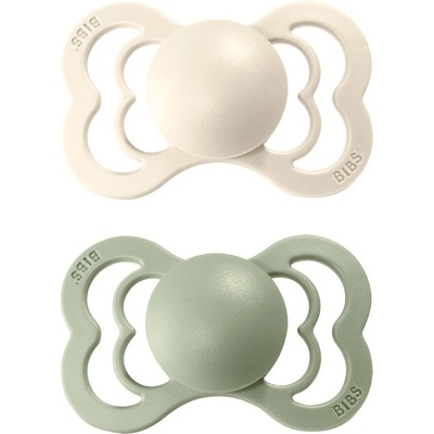 Bibs Supreme silikon 2 ks Ivory / sage