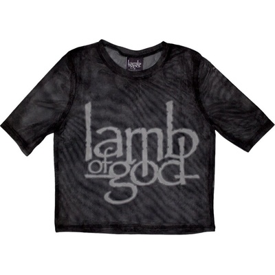 Lamb Of God Logo Black S Дамски Риза (LAMBMCT16LB01)