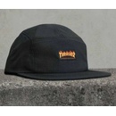 Kšiltovky Thrasher Flame Logo 5-Panel Hat Black