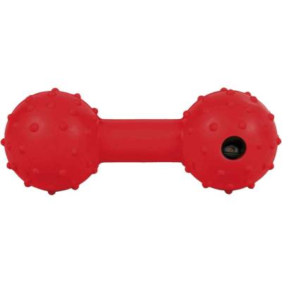 Trixie gumová činka s rolničkou 12 cm PR