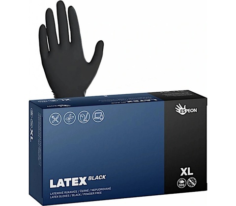 Espeon Latex Black Latexové nepudrované černé 100 ks 30002
