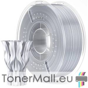 Elegoo PLA филамент Elegoo PLA Silk, 1.75 mm, 1.0 kg, Silk Silver Grey - tonermall
