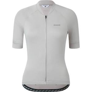 straede Дамска фланелка с къс ръкав за колоездене straede Women's Kaern Jersey Pro Cycling jersey - Pale Grey - размер XS (156-3076-0211)