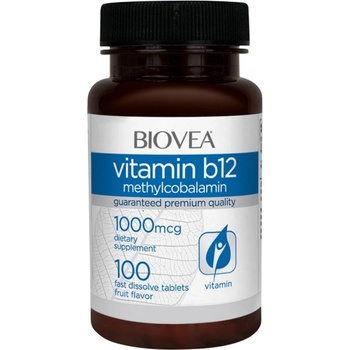 Biovea Vitamin B12 Methylcobalamin, 1000 mcg, 100 таблетки, Biovea (4452)