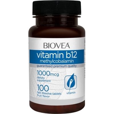 Biovea Vitamin B12 Methylcobalamin, 1000 mcg, 100 таблетки, Biovea (4452)
