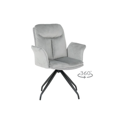 Carmen Трапезен стол marlow - бледо сив bf 2