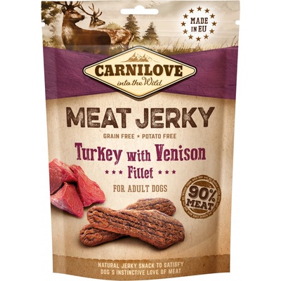 CARNILOVE Jerky Snack Turkey with Venison Fillet 100 g