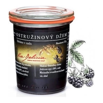 Via Delicia Ostružinový džem bez semínek 175 g