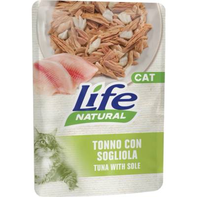 Life Cat Natural Adult 12 x tuňák s mořskou platýzou 70 g