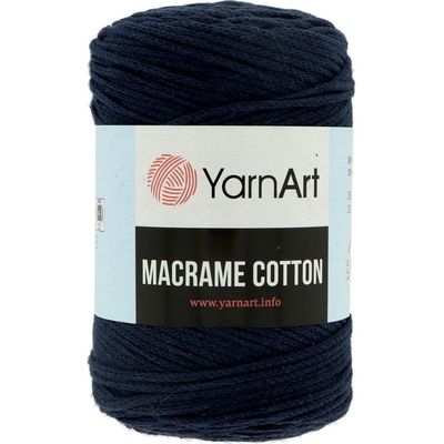 YarnArt Macrame Cotton 784 modro čierna