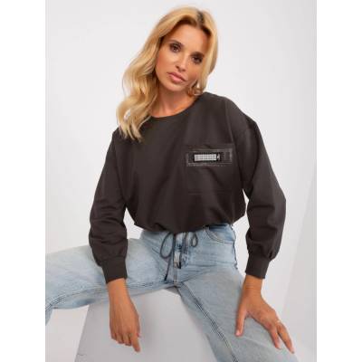 Blouse RV BZ 8156.85 dark khaki hnedá