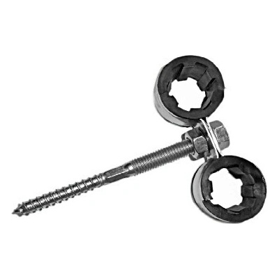 Solida Dvojobjímka 2 x 22 mm s kombi šroubem 8 x 100 mm 314800022