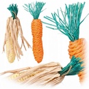 Trixie Sisalová mrkvička a kukuřice 15 cm (2 ks)