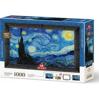 ART s rámem a lepidlem 3v1 Hvězdná noc 1000 dílků