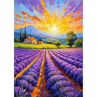 Enjoy - Puzzle Lavender Sunset - 1 000 piese