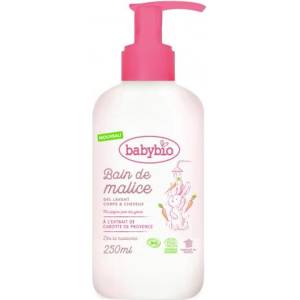 Babybio Бебешки гел за коса и тяло Babybio, 250 ml - baby