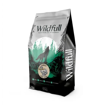 Wildfull dog turkey all size - Пълноценна суха храна за израснали кучета от всички размери, без зърно, с пуешко месо, 12 кг