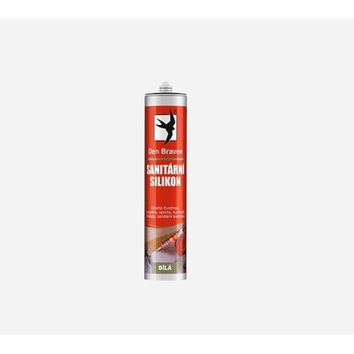DEN BRAVEN Sanitárny silikón 280 ml transparentný