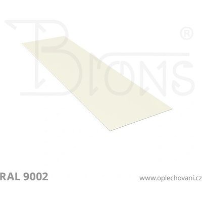 Brons Rovinný plech 550 x 2000 mm šedobílá