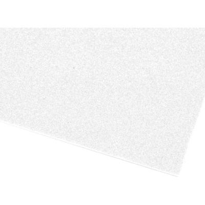 Samolepicí pěnová guma Moosgummi s glitry 20x30 cm, malé, 1 bílá