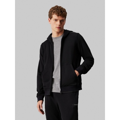 Calvin Klein PW FULL ZIP HOODIE 00GMS4J417-BAE Čierna